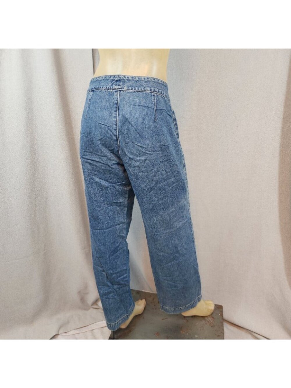 GAP Boho Straight Leg Mid Rise Med Wash Denim Blue Jeans Size 8 MEDIUM 30 W x30I - Picture 4 of 7